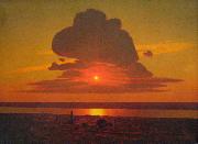 Arkhip Kuinji Red sunset on the Dnieper oil on canvas